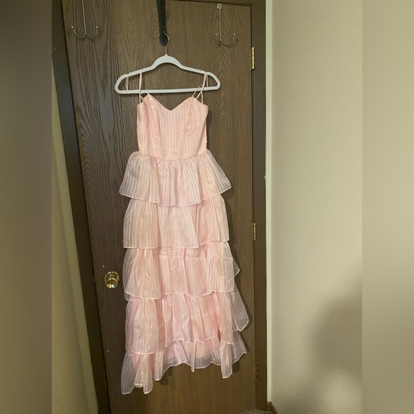 Vintage Roberta California Pink Prom Dress Size 7/8 - Picture 1 of 2